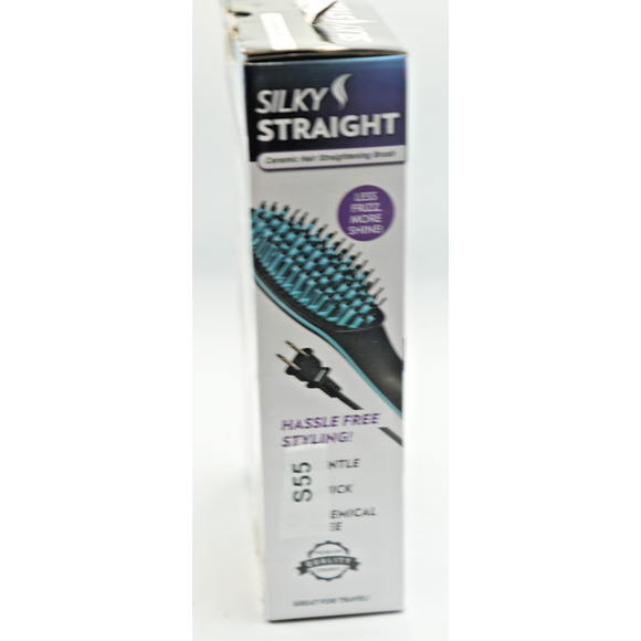 Silky Straight Ceramic Hair Straightening Brush - Picture 4 of 5